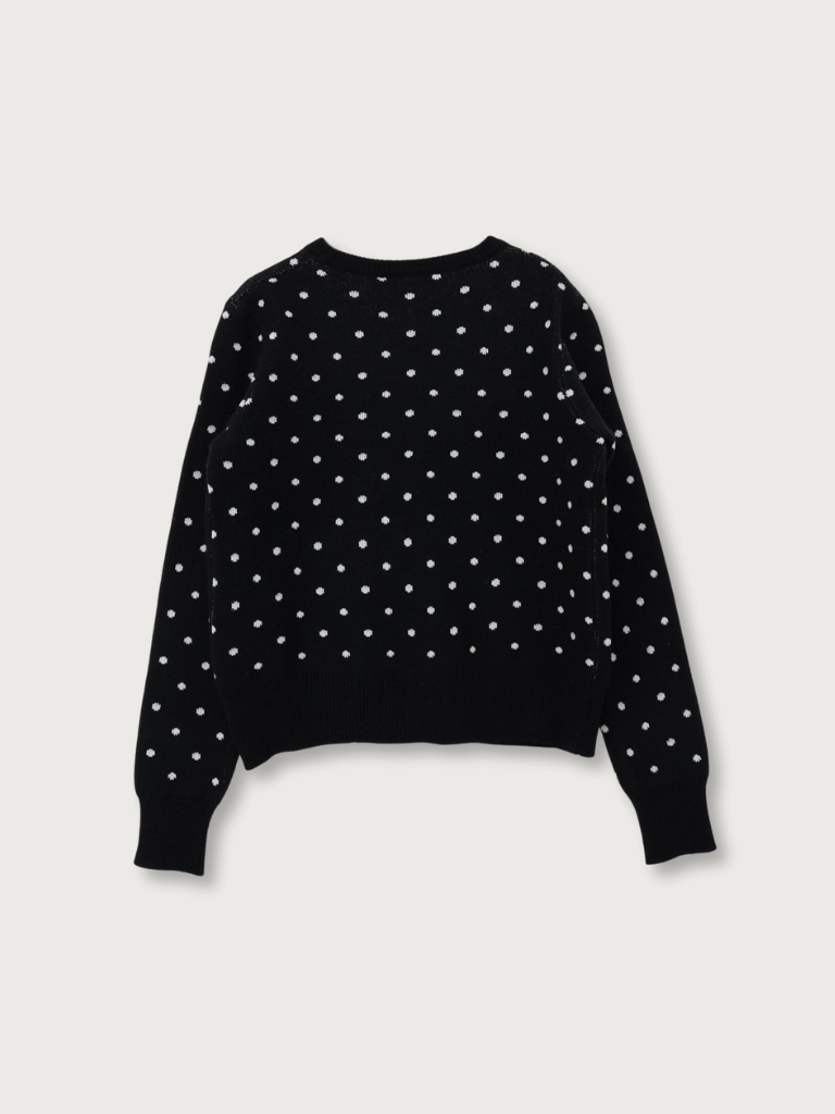 dot knit cardigan