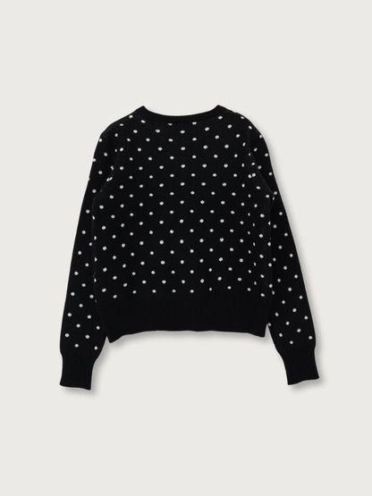 dot knit cardigan