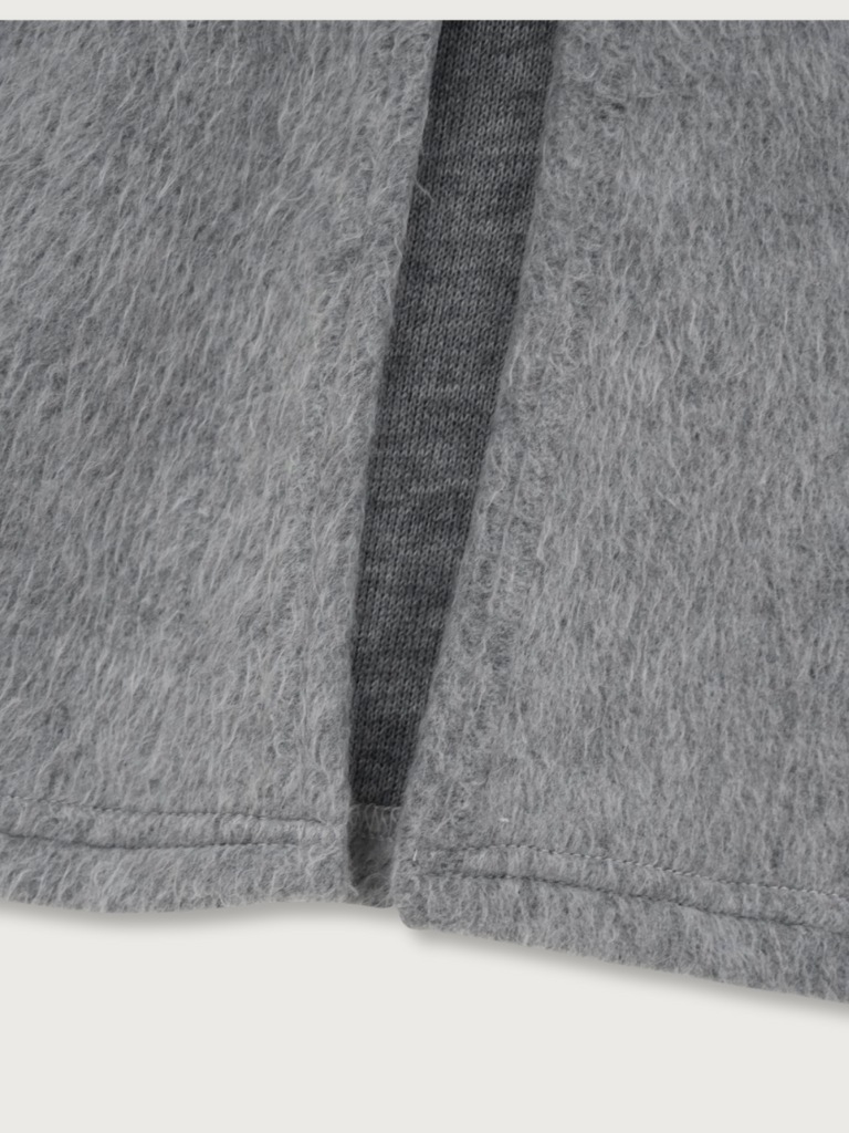 fuzzy cropped cardigan