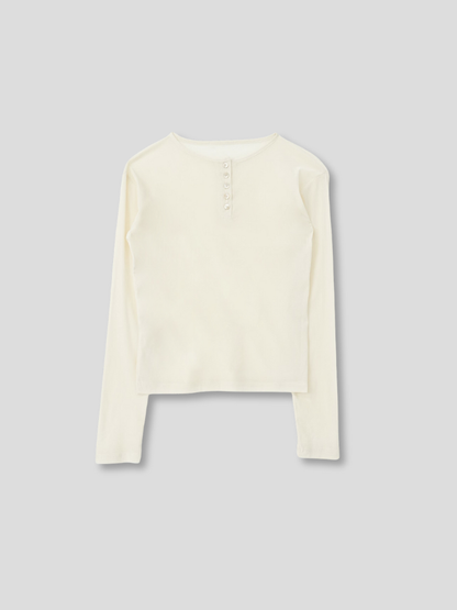 sheer velvet henley top