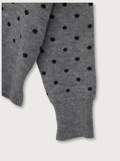dot knit cardigan