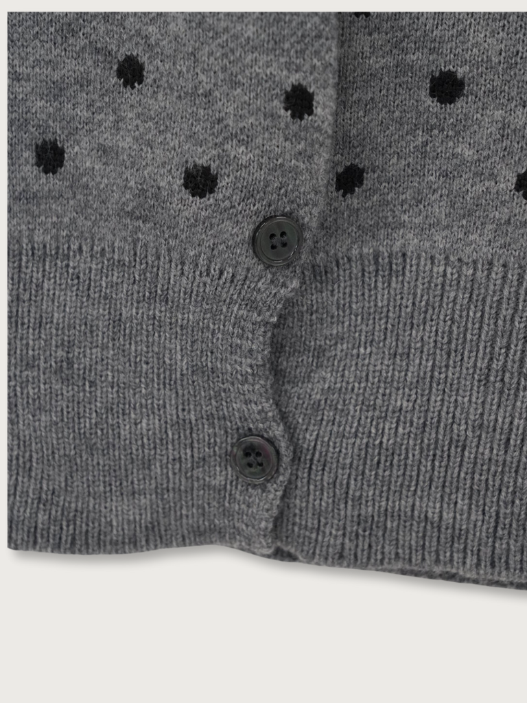 dot knit cardigan