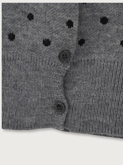 dot knit cardigan