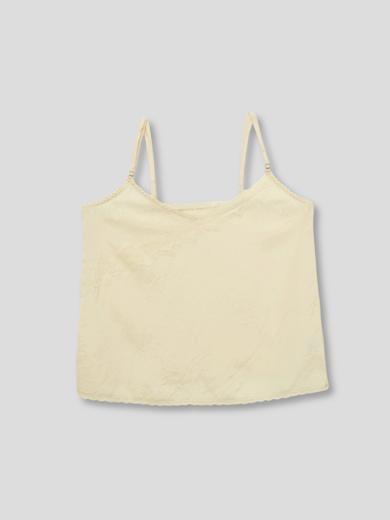 lace line satin cami