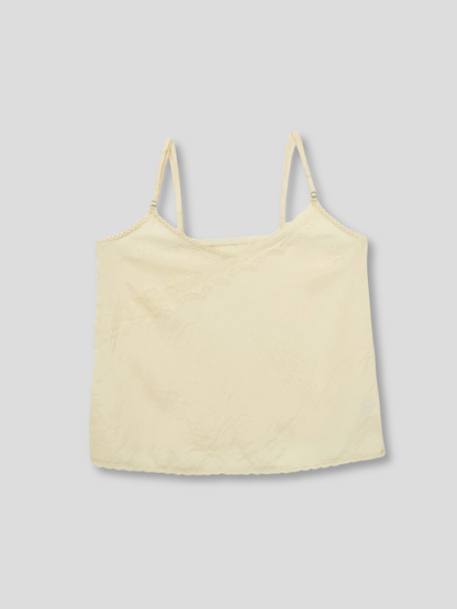 lace line satin cami