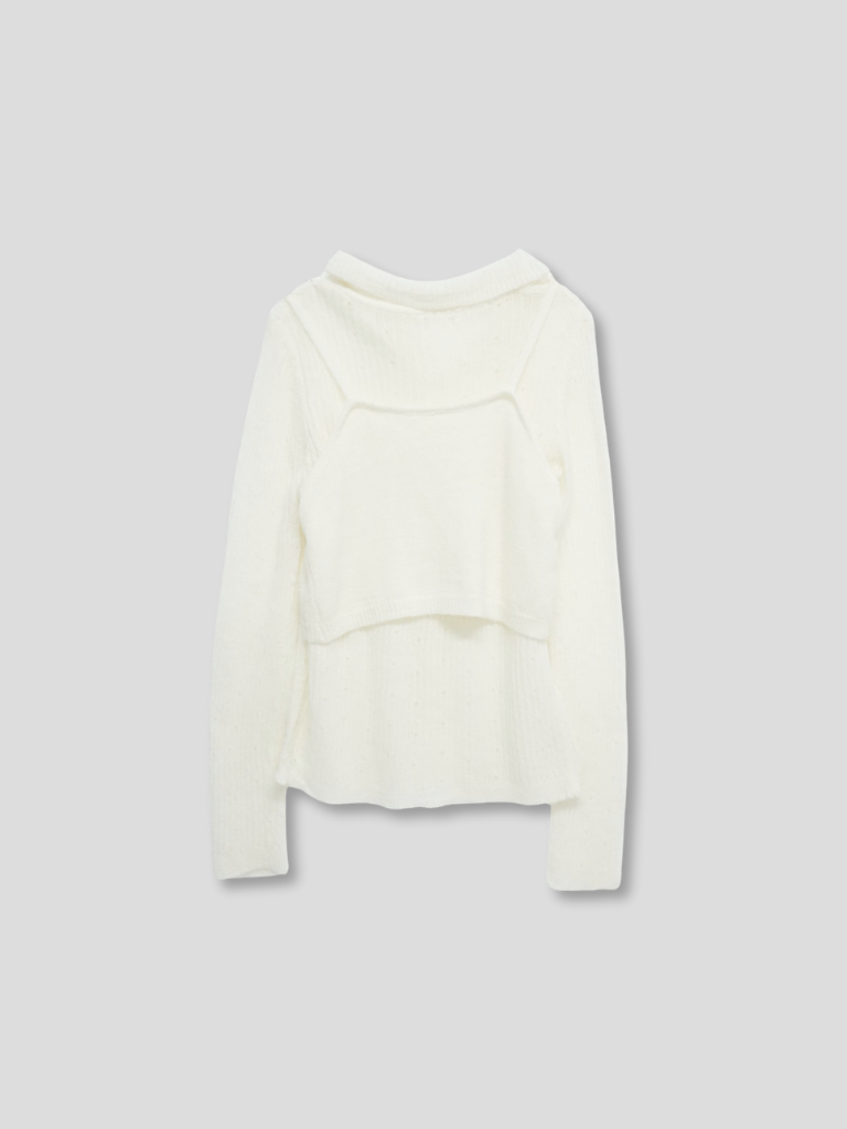 bustier set rib knit