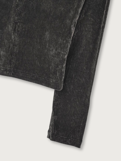 sheer velvet henley top