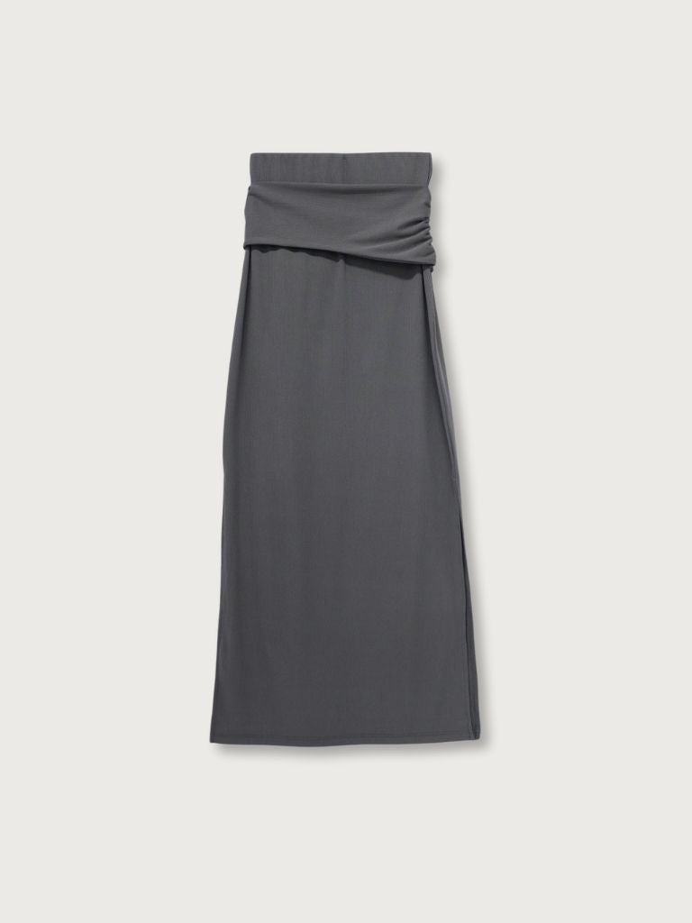belt maxi skirt