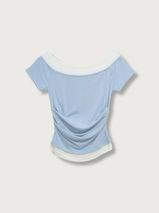 two tone layered T
