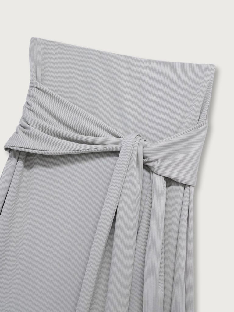 belt maxi skirt