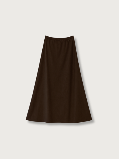 suede long skirt