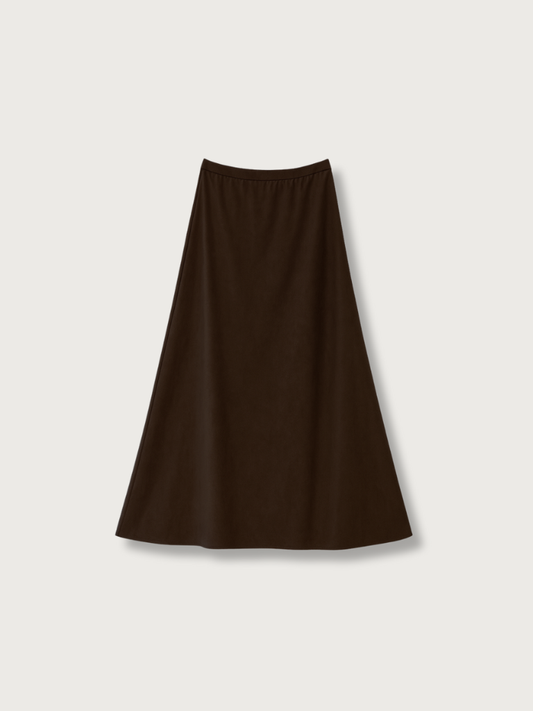 suede long skirt