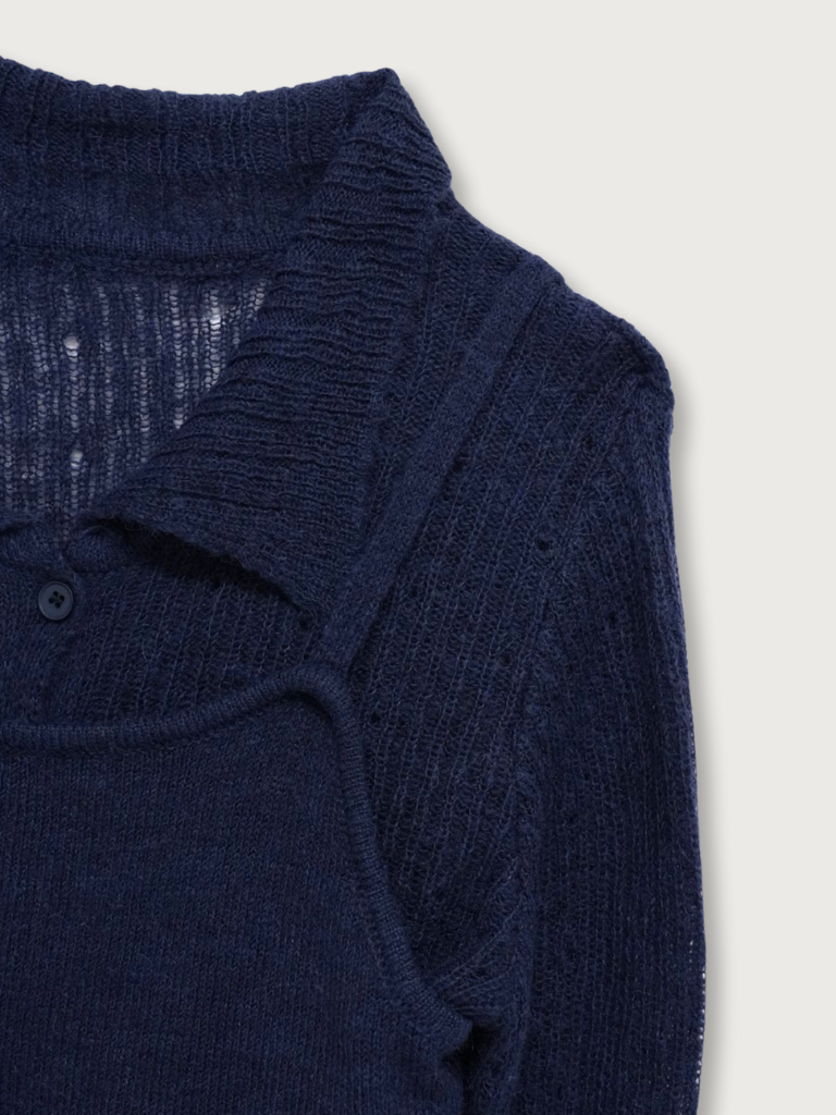 bustier set rib knit