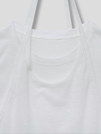 halter layered tops