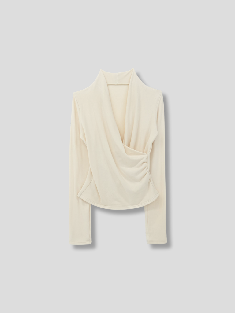 wrap shirring top