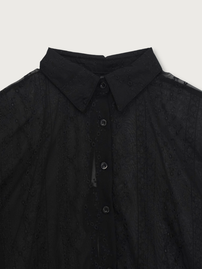 【先行予約販売】tie back lace shirt