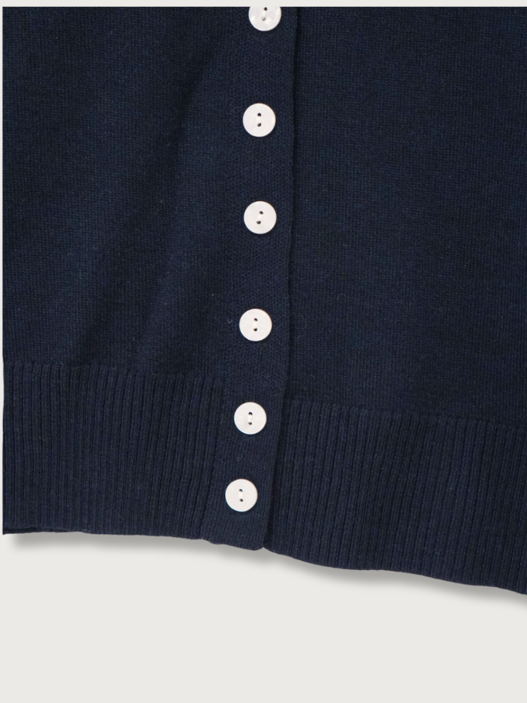 collar knit cardigan