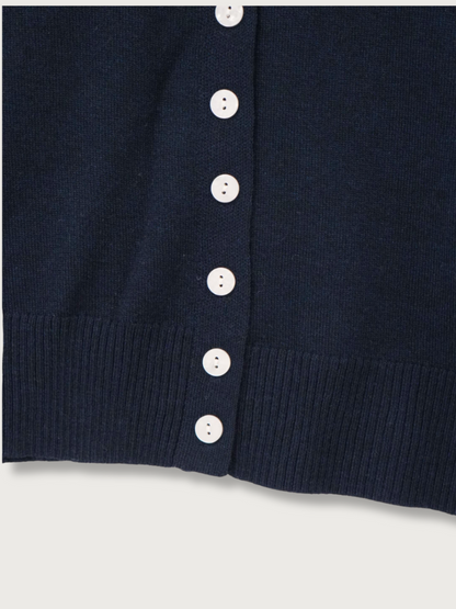 collar knit cardigan