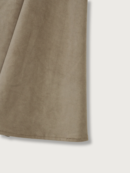 suede long skirt