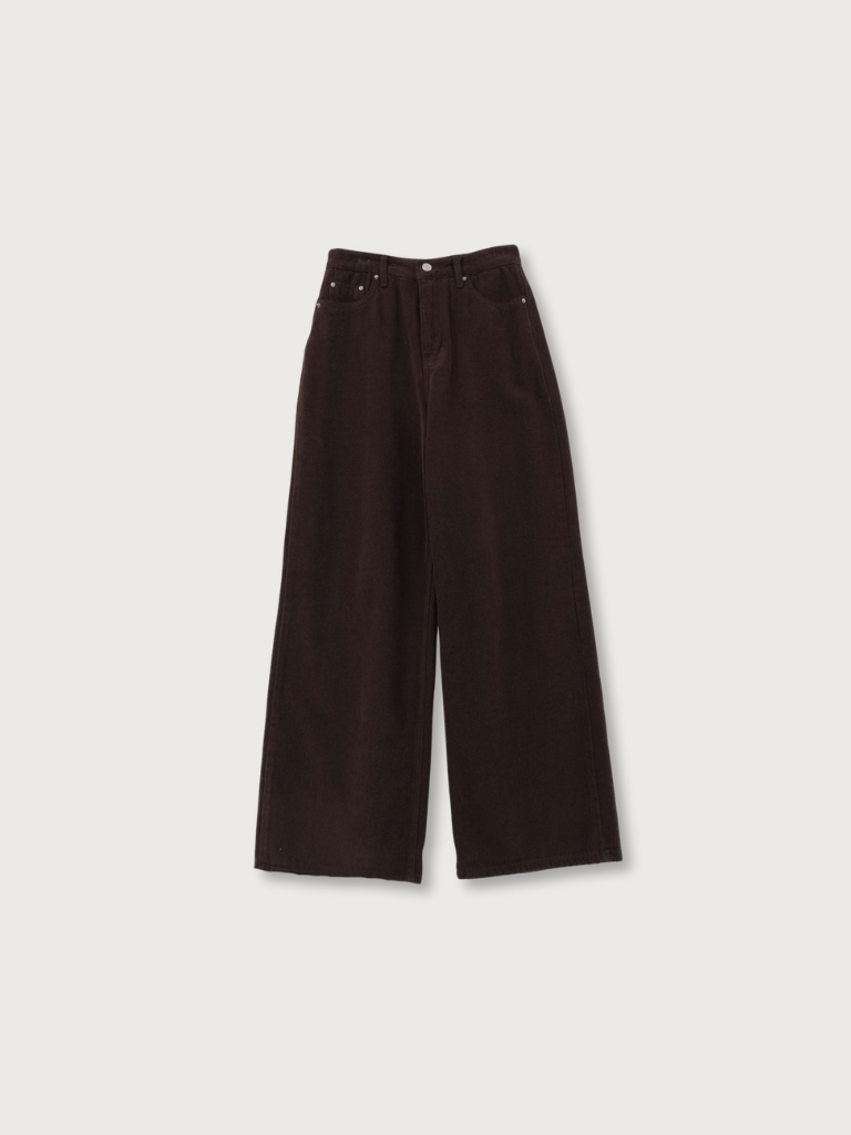 wool wide pants