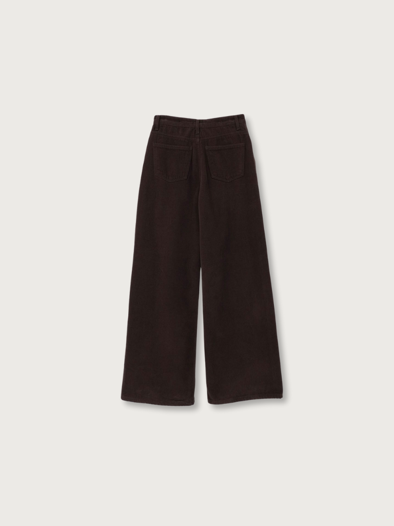 wool wide pants