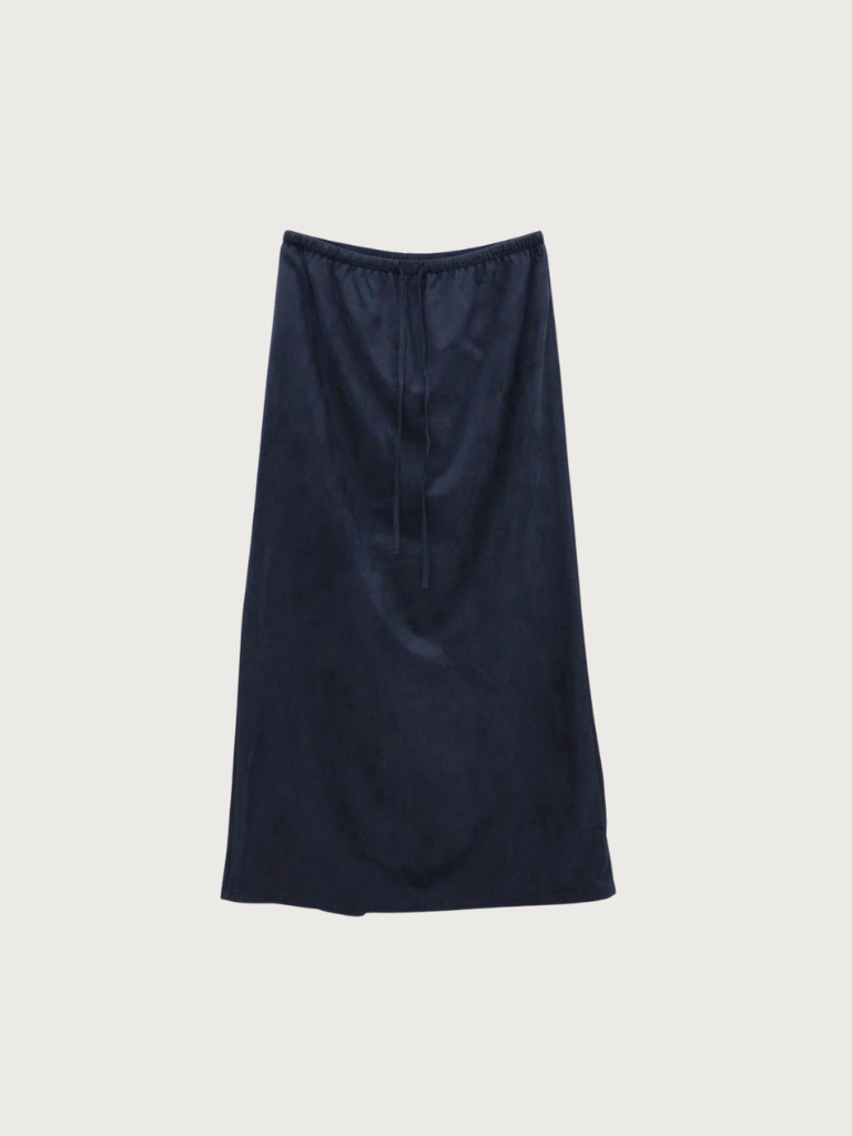 suede color skirt
