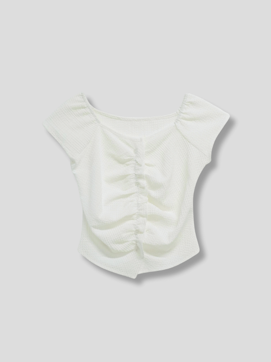 frill waffle knit