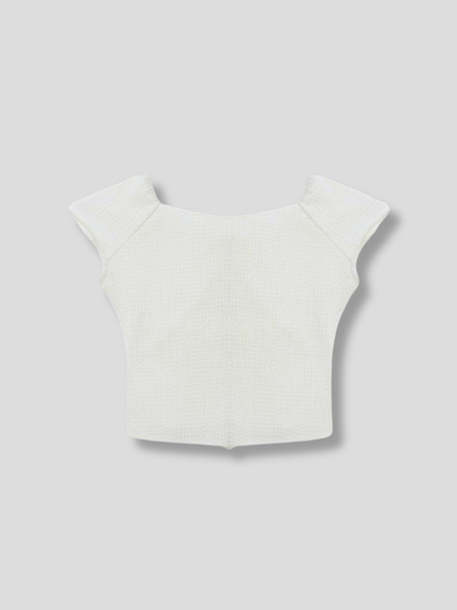 frill waffle knit