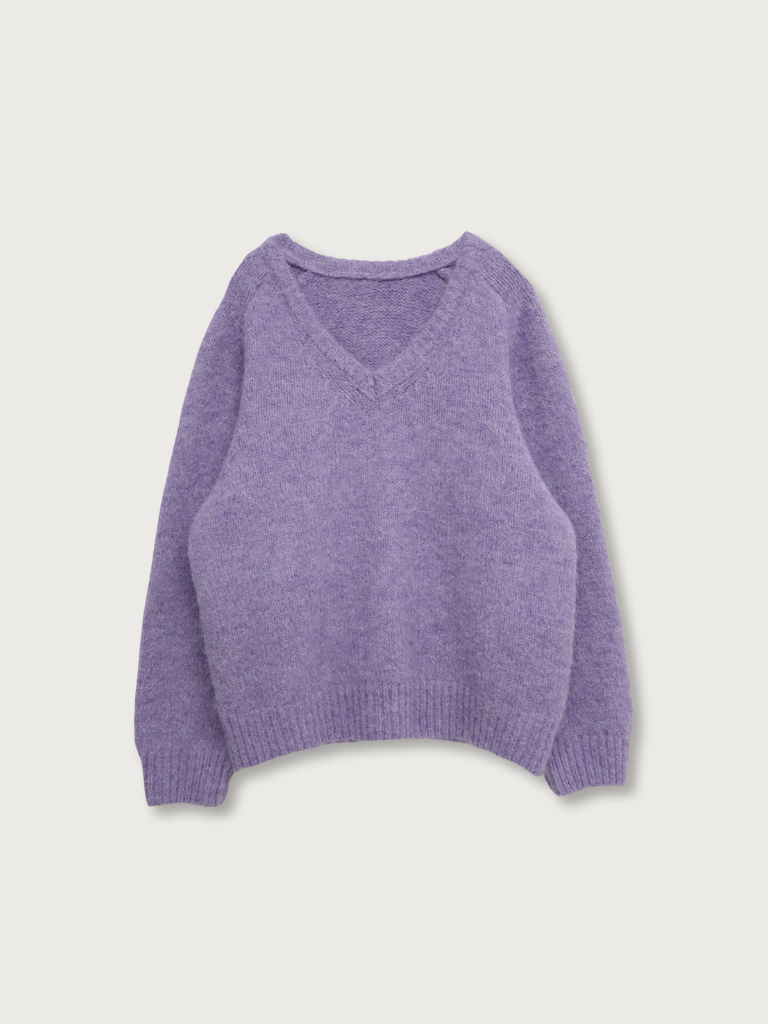 v neck soft knit