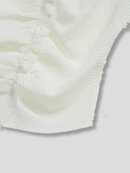 frill waffle knit