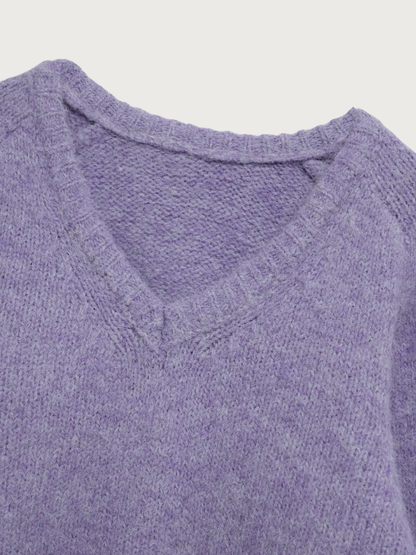 v neck soft knit