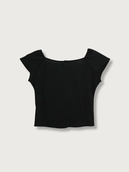 frill waffle knit
