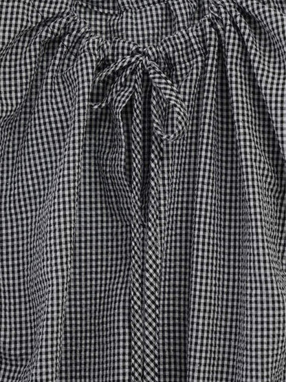 shirring sleeveless blouse