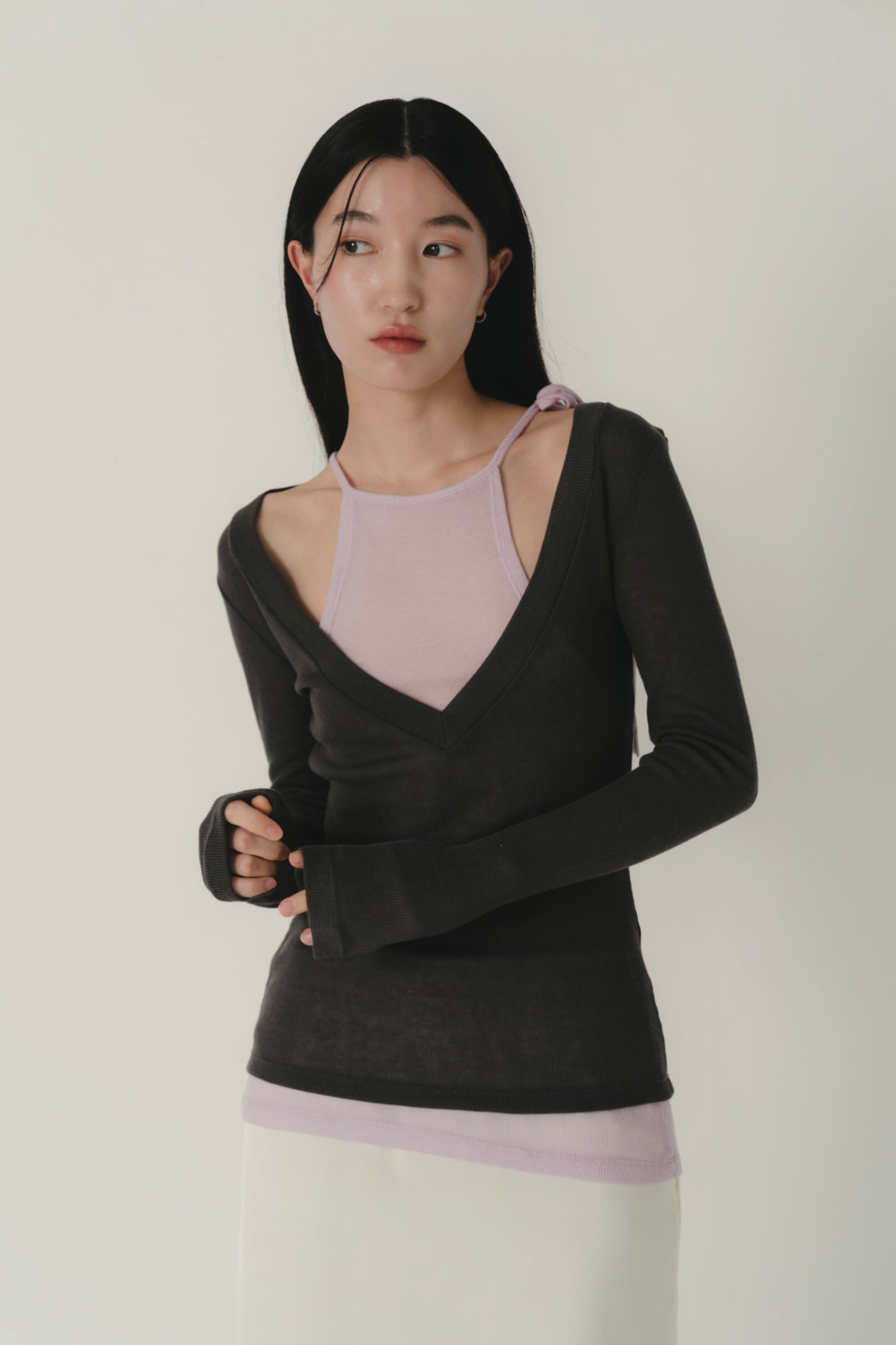 cami layered sheer top