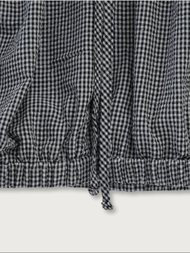 shirring sleeveless blouse