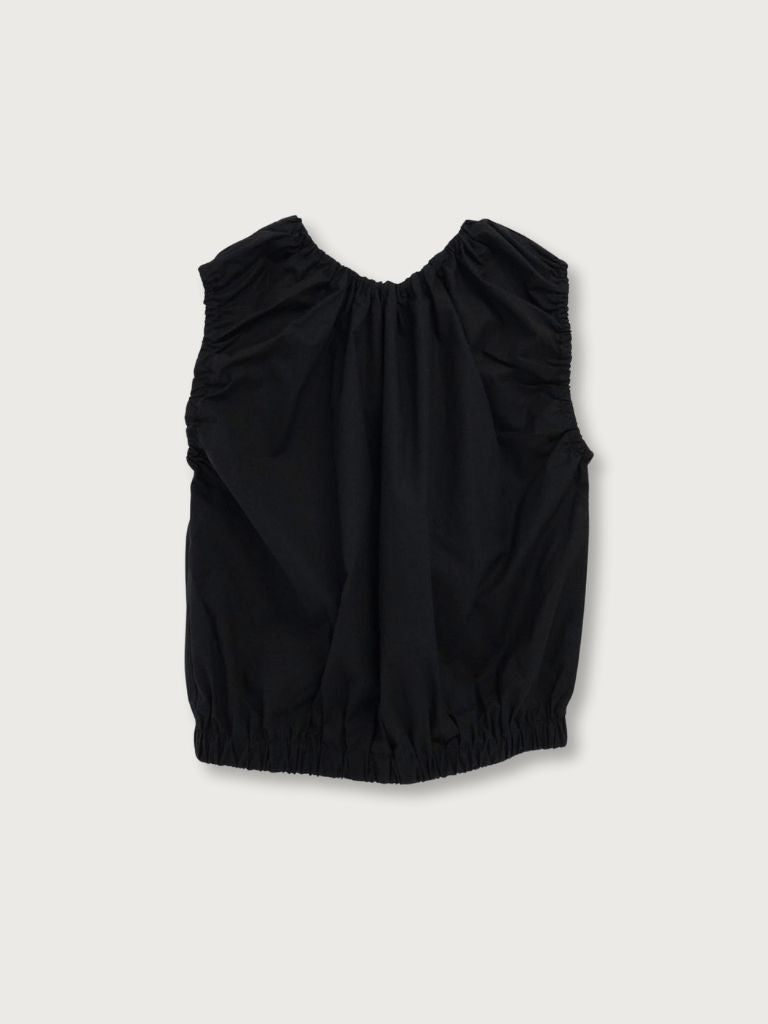 shirring sleeveless blouse