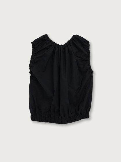 shirring sleeveless blouse