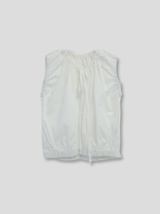 shirring sleeveless blouse