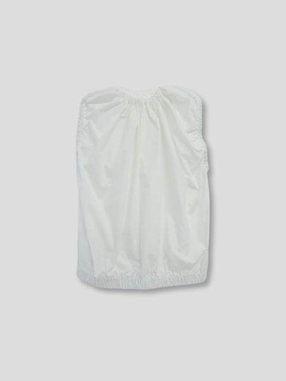 shirring sleeveless blouse