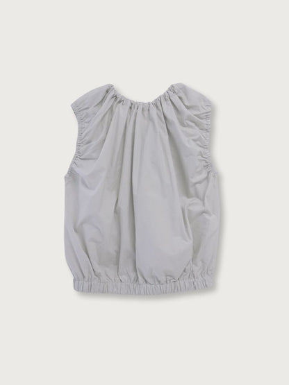 shirring sleeveless blouse