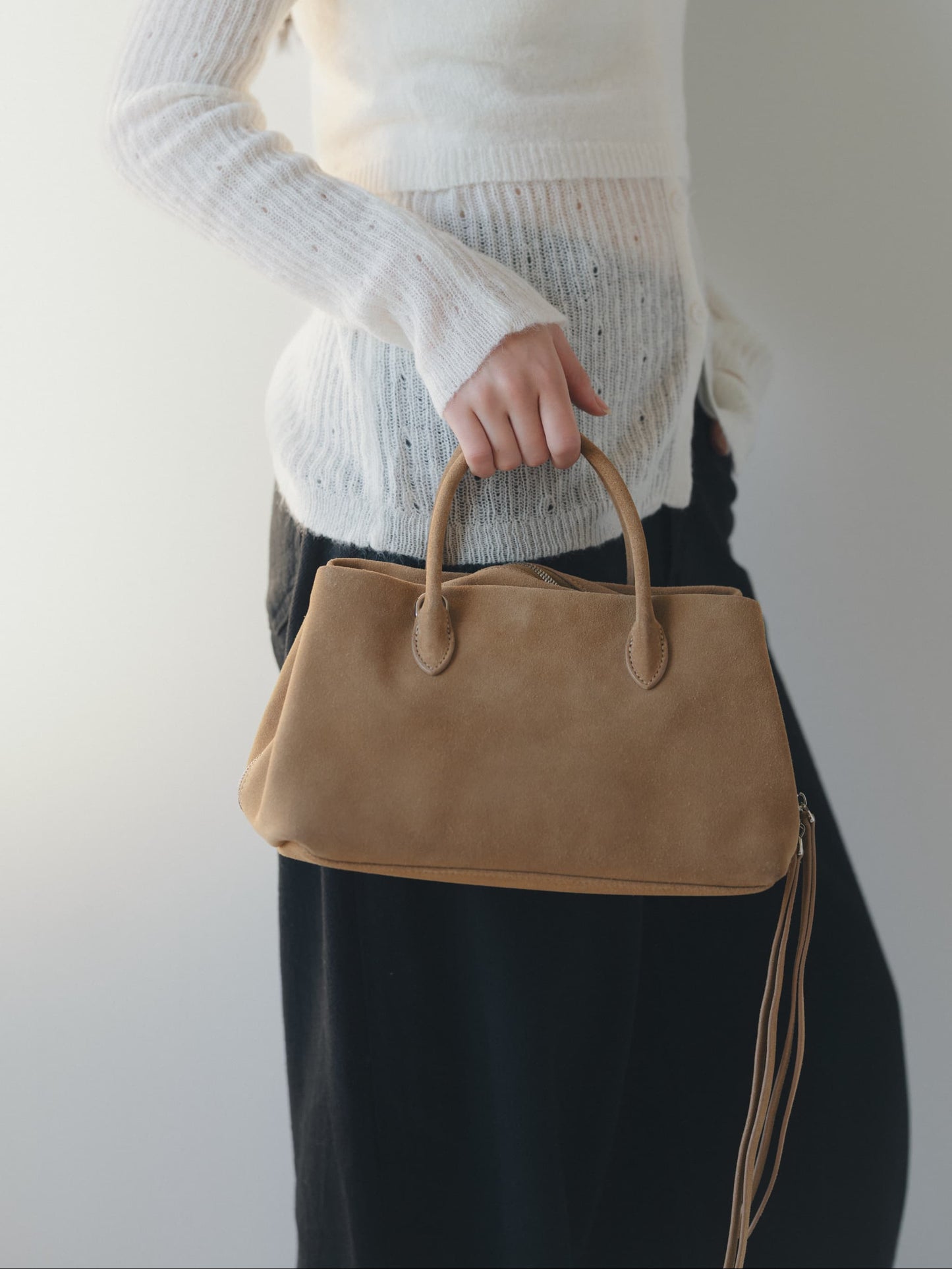 suede mini bag
