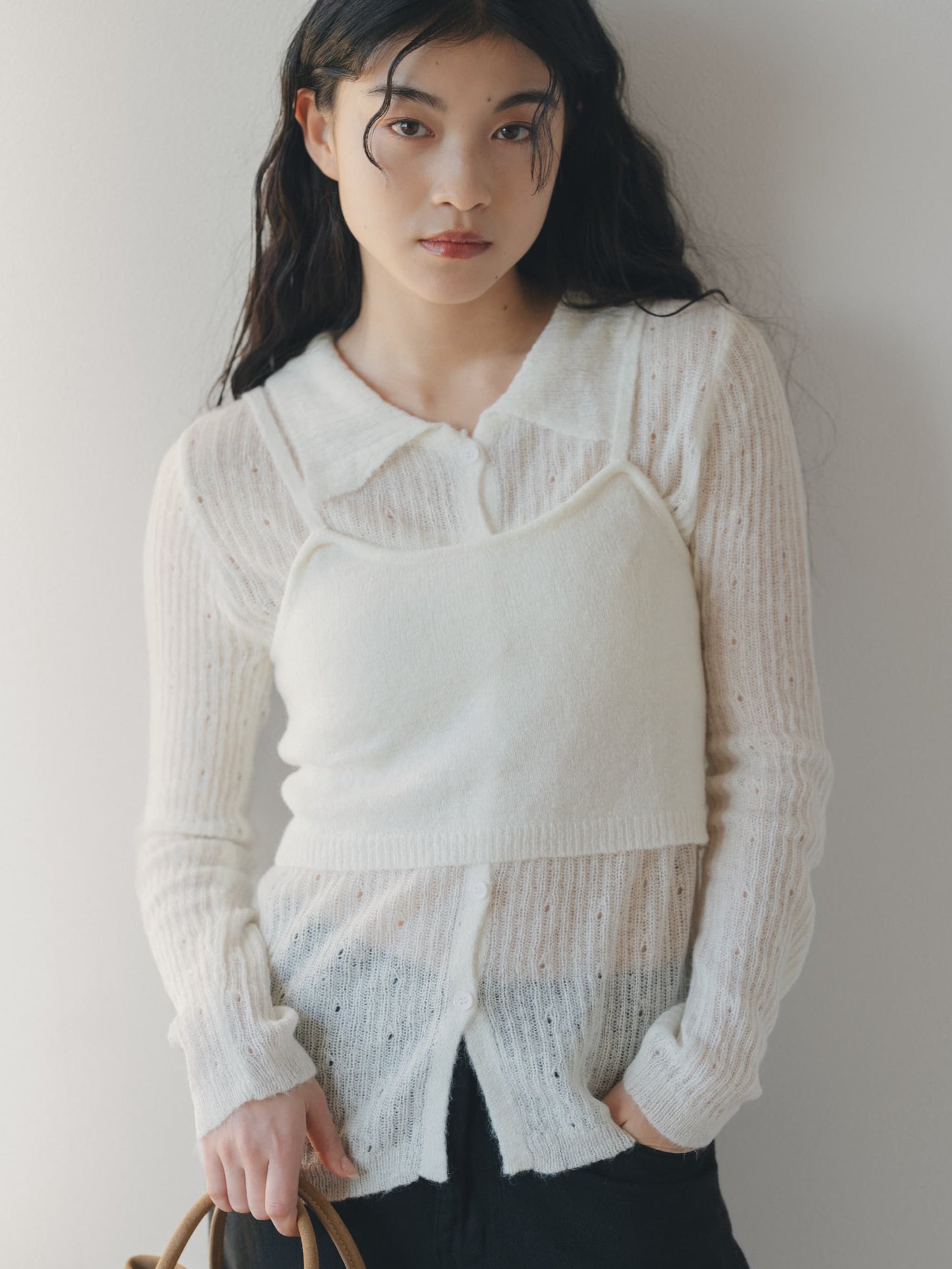 bustier set rib knit