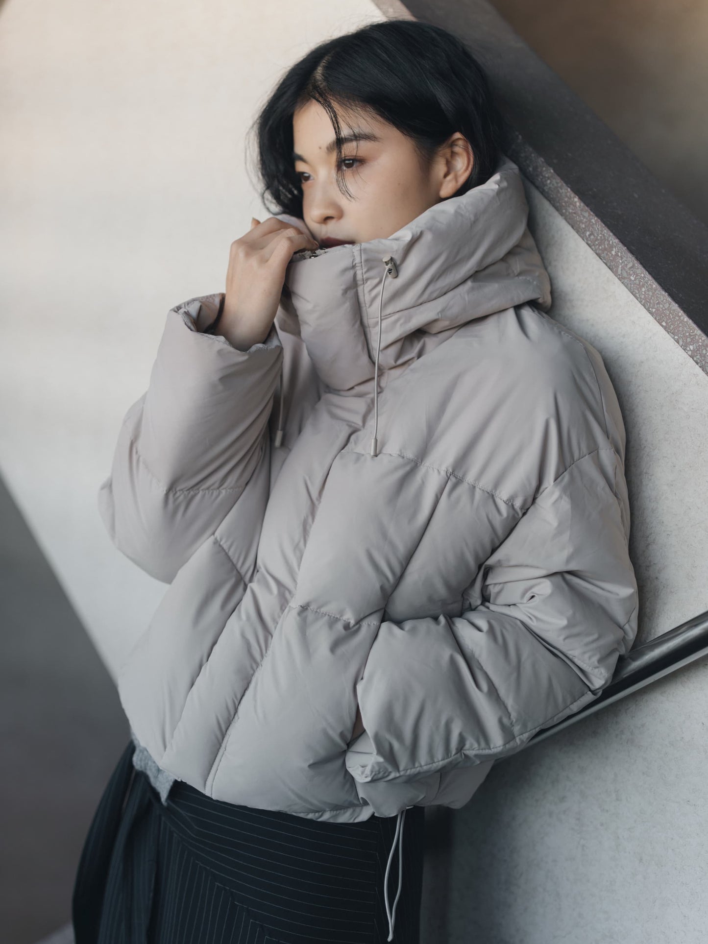 high neck foodie padding