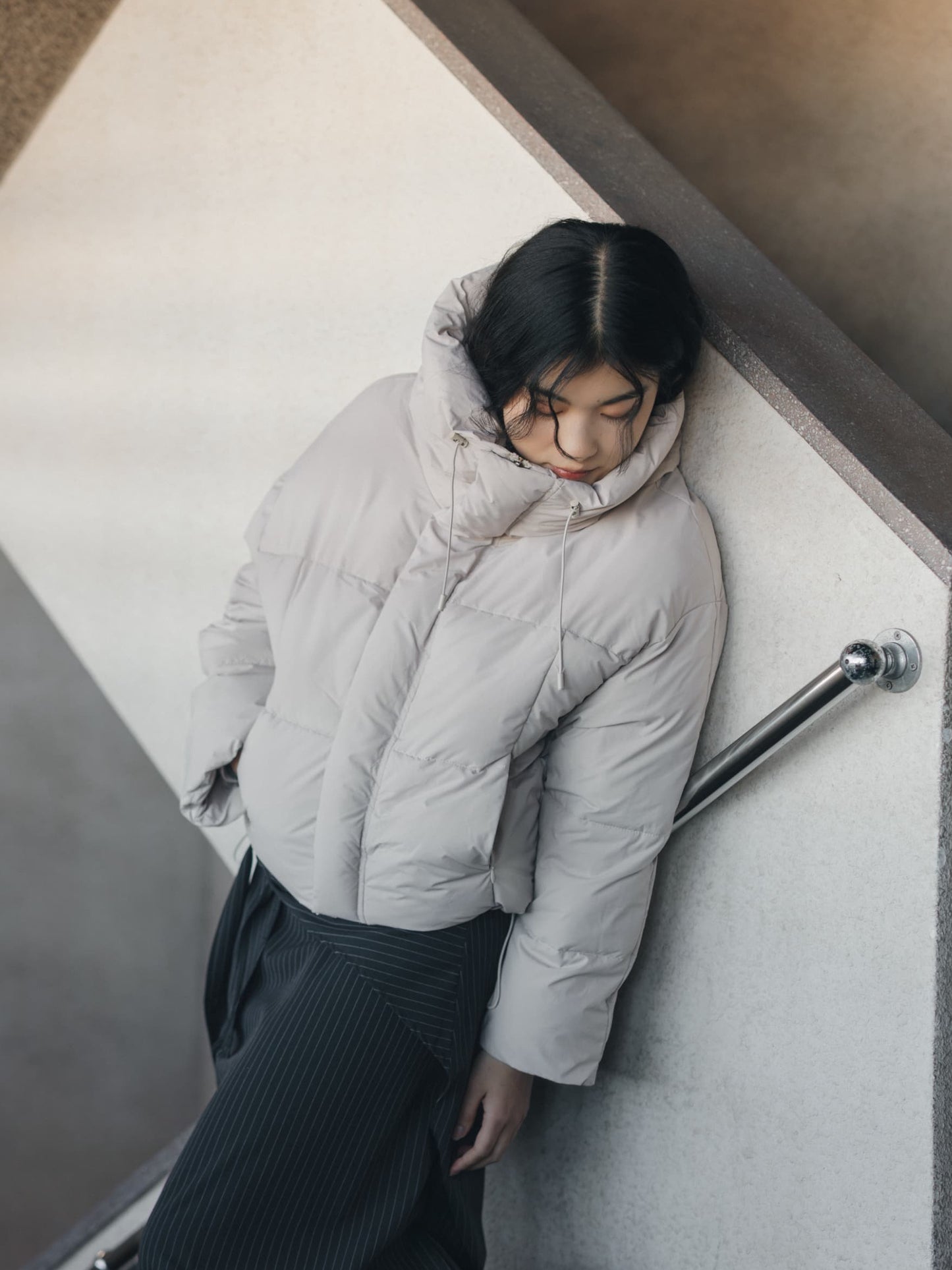 high neck foodie padding