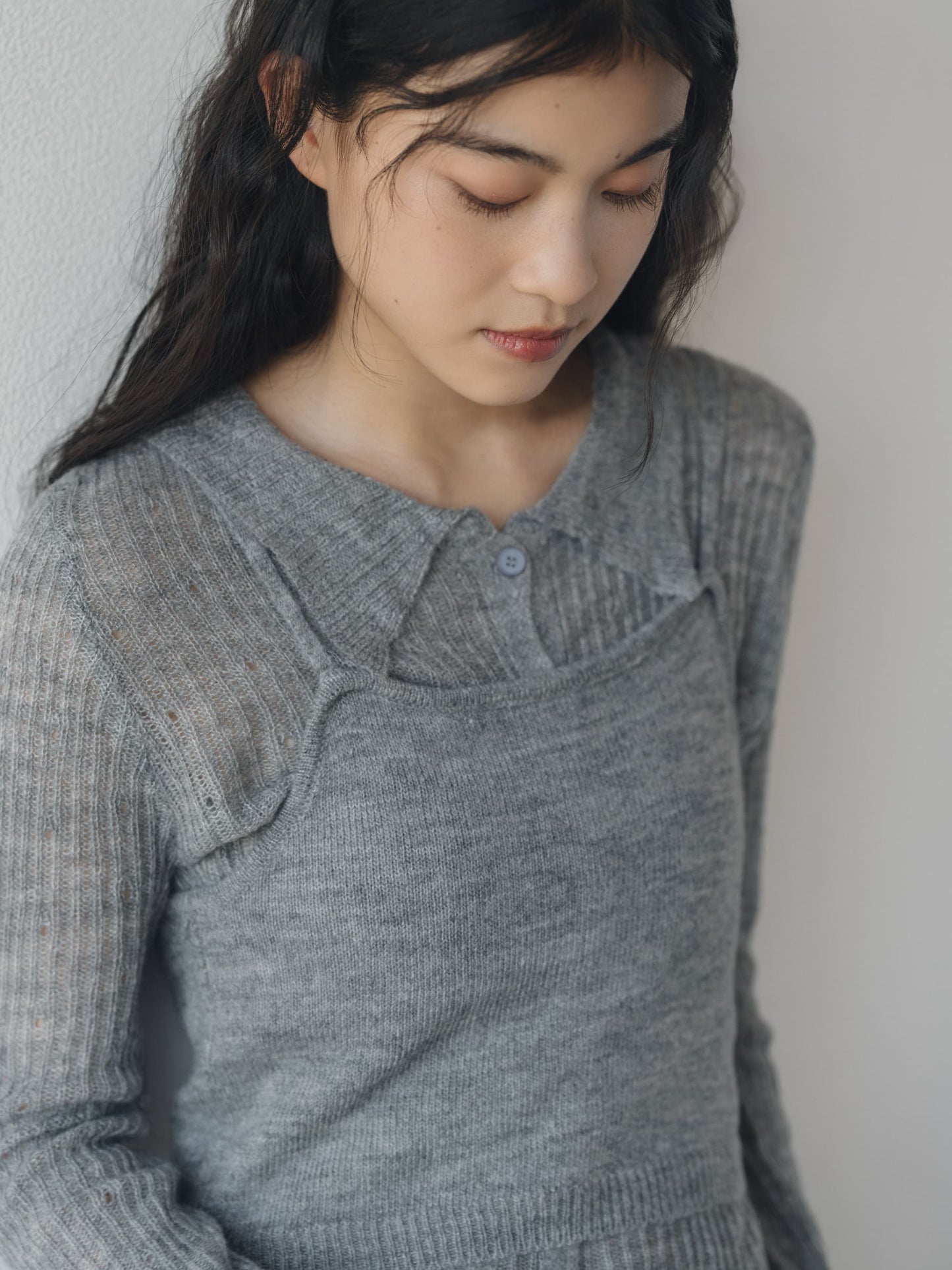 bustier set rib knit