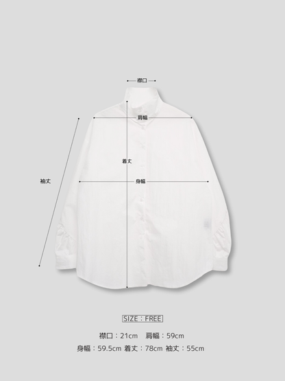 shirring nylon shirt