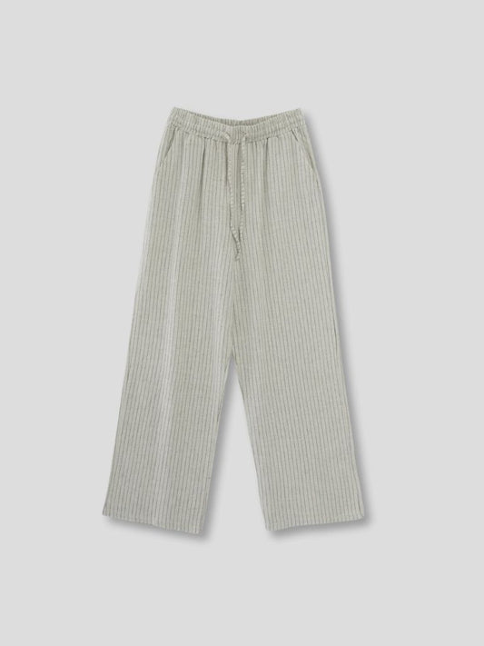 stripe linen pants