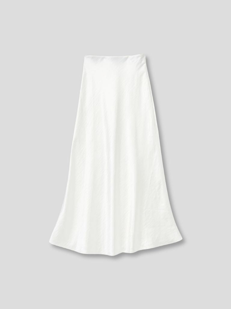 silk satin skirt
