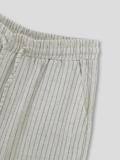 stripe linen pants