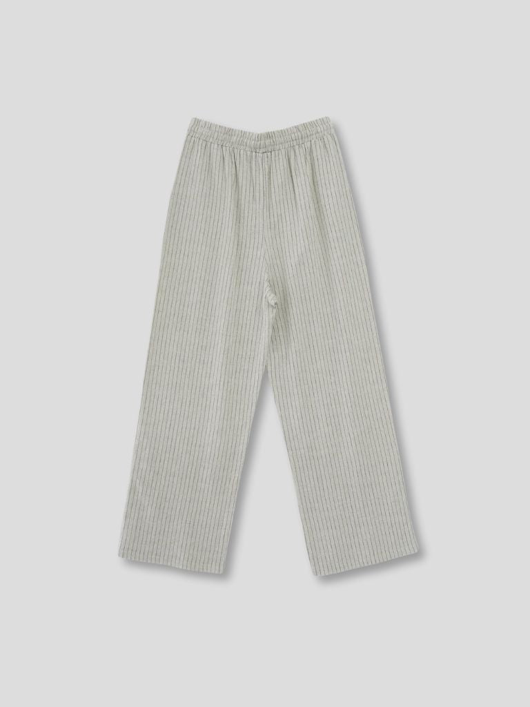 stripe linen pants